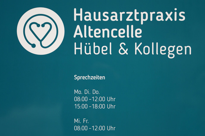 Unser Praxisschild